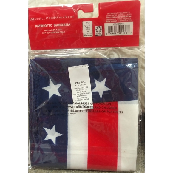 NWT | 🇺🇸 Patriotic Bandana - Picture 3 of 10